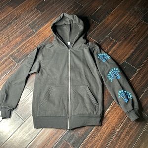 Long sleeve hoodie jacket heavy cotton Los Angeles Apparel basic sweater